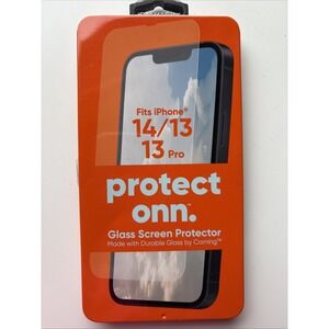Protect Onn. Glass Screen Protector For Iphone 14/13 13 Pro Open Box NEW